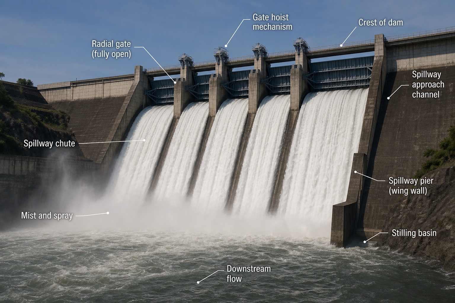 Spillway ระบายน้ำหลาก