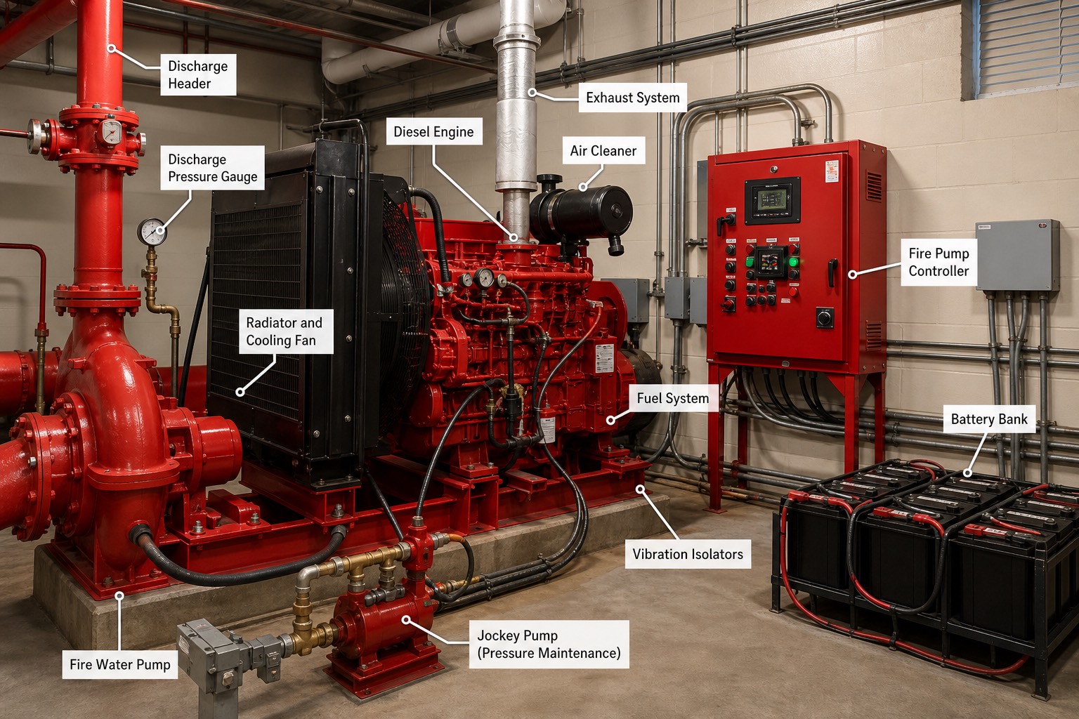Diesel fire pump เดินได้แม้ไฟฟ้าทั้งโรงดับ